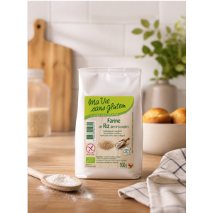 Présentation de la farine de riz demi-complet sans gluten - Ma vie sans gluten