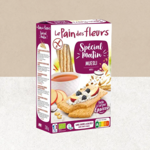Paquet de tartines sans gluten Special Matin saveur muesli, vegan et bio - Pain des fleurs