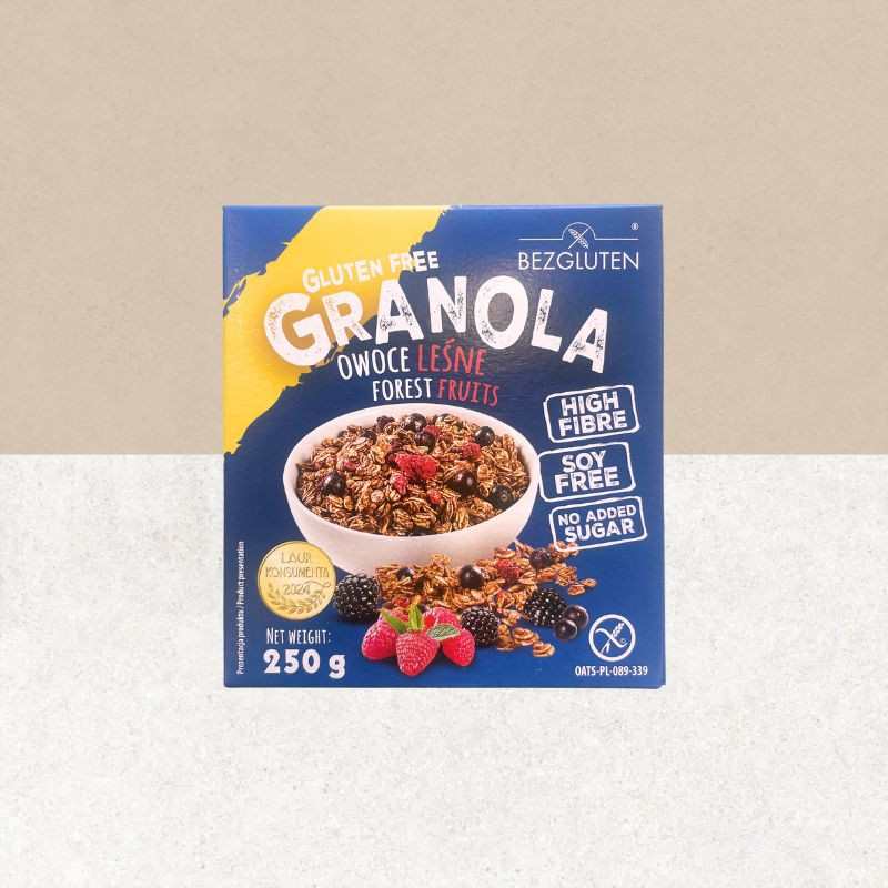 Paquet de Granola Croquant sans gluten aux fruits rouges - Bezgluten