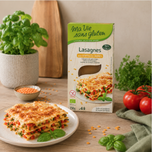 Présentation des Lasagnes aux lentilles jaunes sans gluten et bio - Ma vie sans gluten