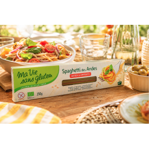 Présentation spaghetti des Andes sans gluten - Ma vie sans gluten