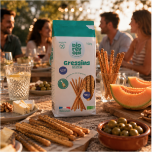 Présentation des Gressins graines de pavot bio sans gluten biorevola