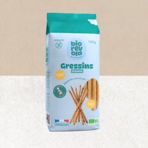 Paquet de gressins au sésame bio sans gluten Biorevola