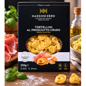 Présentation des Tortellini sans gluten au jambon cru - Massimozero