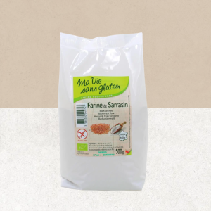 Sachet de  farine de sarrasin sans gluten et bio - Ma Vie Sans Gluten