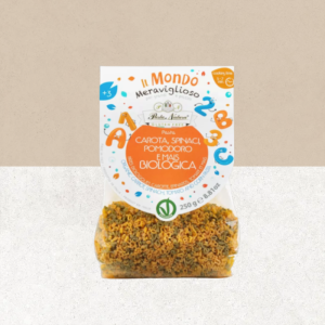 Paquet de pâtes bio sans gluten et vegan en forme de lettres alphabet - Pasta Natura
