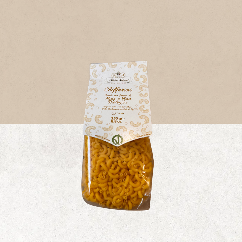 Paquet de pâtes Chifferinide maïs et de riz bio sans gluten - Pasta Natura