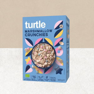 Paquet de céréales Marshmallow crunchies bio et sans gluten -Turtle