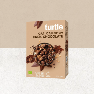 Paquet de céréales avoine croustillant au chocolat noir sans gluten et bio - Turtle