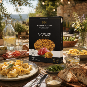 Présentation Cappelletti sans gluten farcis à la viande - Massimozero