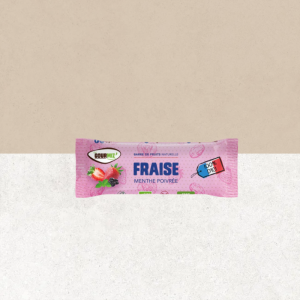 Barre aux fruits bio sans gluten, fraise et menthe poivrée  - Gourmiz