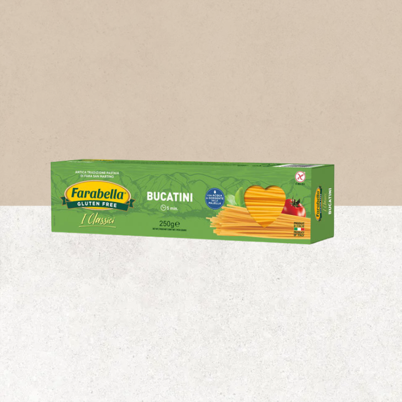 Paquet de pâtes Bucatini sans gluten au maïs et riz - Farabella