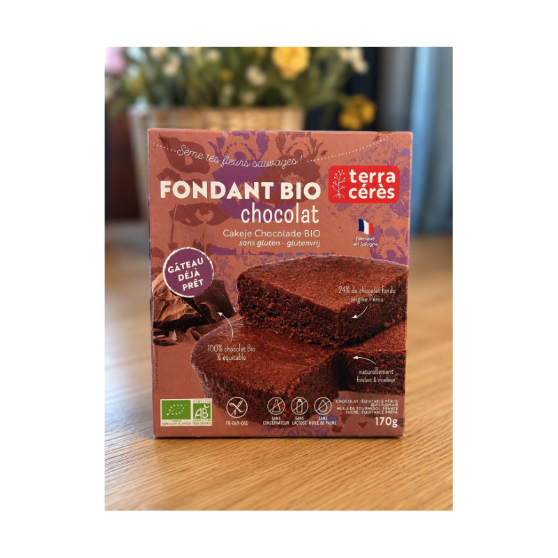 Fondant Bio au chocolat Sans Gluten Terra Ceres