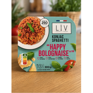 Barquette de plat préparé konjac spaghetti Happy Bolognaise sans gluten - LIV