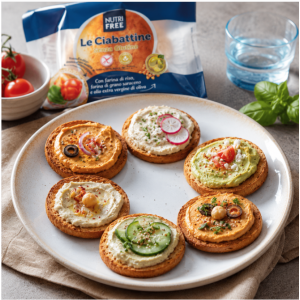 Lot de 6 pains individuels Ciabattine sans gluten Nutrifree