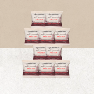 Lot de 10 sachets de granola protéiné au chocolat noir sans gluten - Ambrosiae