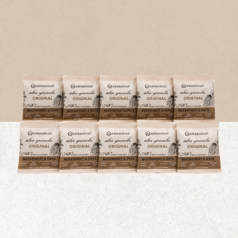 10 sachets de granola sarrasin et avoine sans gluten - Ambrosiae