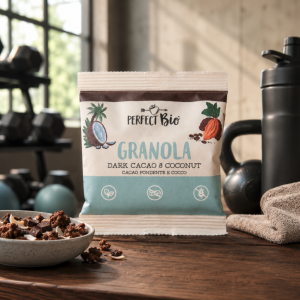 Sachet de 45g de granola noix de coco et chocolat noir sans gluten - Ambrosiae