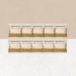 Lot de 10 granola Protein amandes, noisettes et noix de cajou sans gluten - Ambrosiae