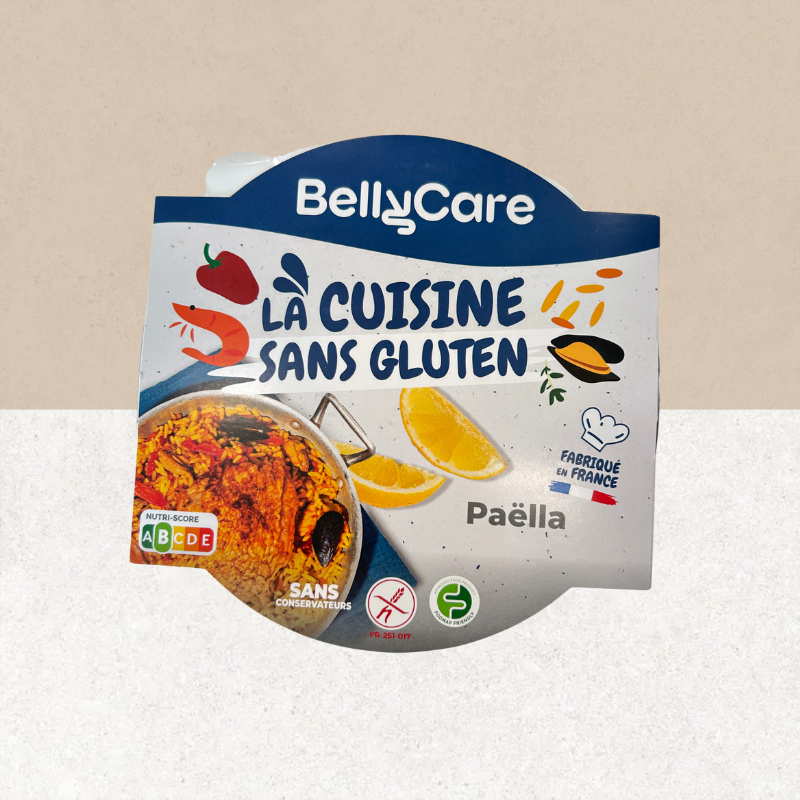 Barquette de plat préparé paëlla sans gluten - BellyCare