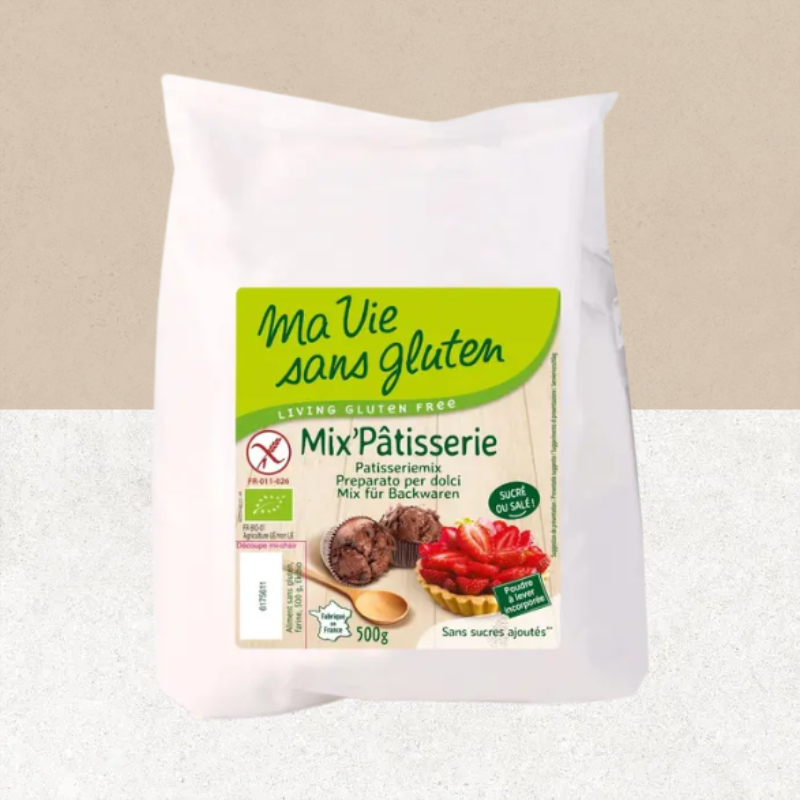 Sachet de Mix' Pâtisserie 500g sans gluten et bio - Ma Vie sans gluten