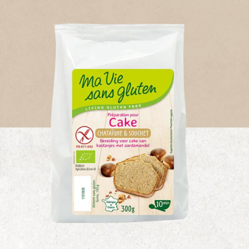 Sachet de Mix préparation pour Cake sans gluten et bio châtaigne & souchet - Ma Vie sans gluten