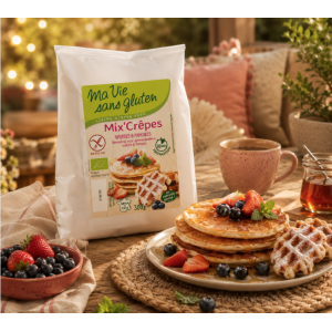 présentation du MIX crêpes, gaufres et pancakes sans gluten  - Ma Vie sans gluten