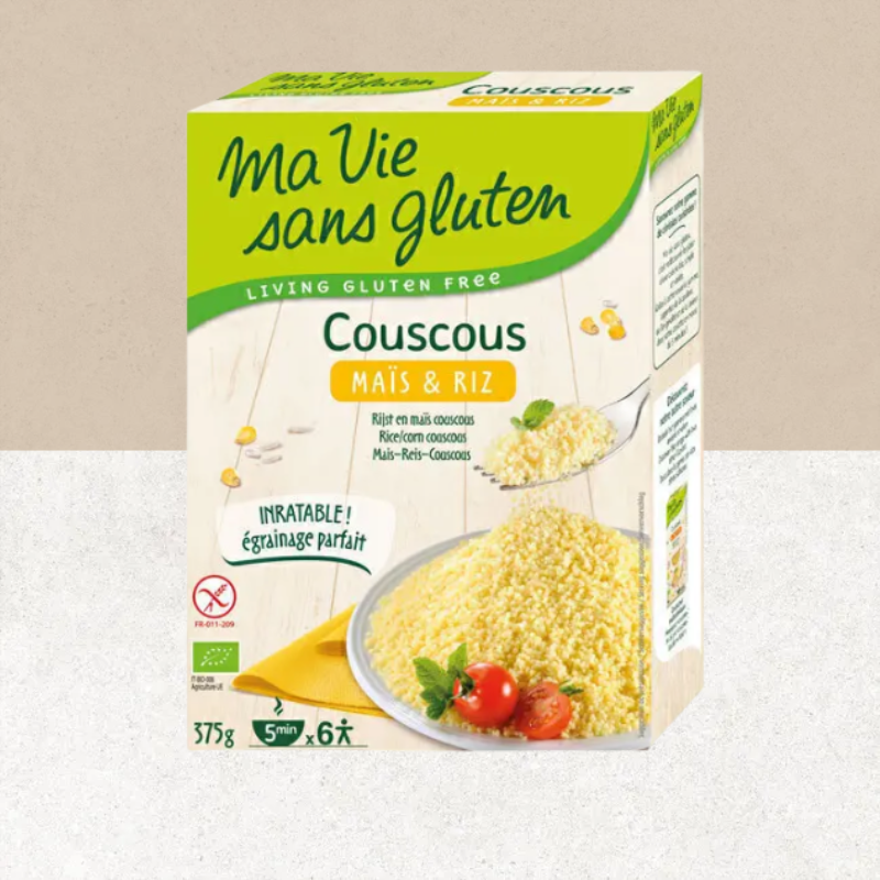 Paquet de couscous sans gluten et bio maïs & riz - Ma Vie sans gluten