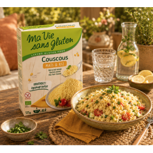 Suggestion de présentation du couscous sans gluten et bio maïs & riz - Ma Vie sans gluten