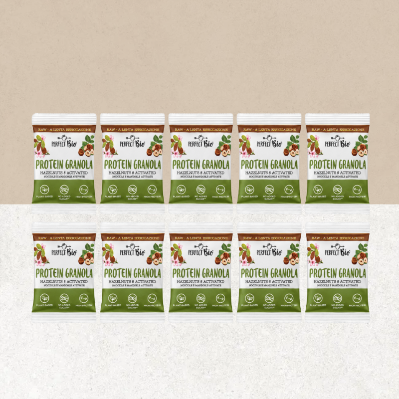 10 sachets de granola sans gluten noisettes et amandes - Ambrosiae