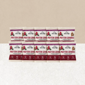 10 sachets de granola protéiné sans gluten amandes et fruits rouges - Ambrosiae