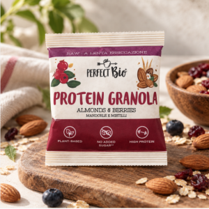 Sachet de granola protéiné sans gluten amandes et fruits rouges - Ambrosiae