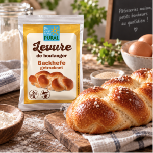 Suggestion de réalisation avec la levure de boulanger sèche bio sans gluten 9 g – Pural