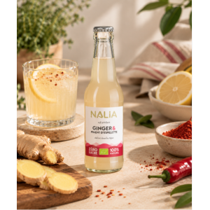 Soft pétillant bio Ginger & Piment d'Espelette sans sucre 33 cl – NALIA