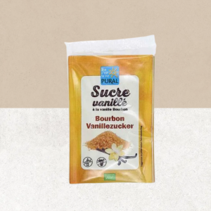 5 Sachets de Sucre Vanillé Sans Gluten, Vegan et Bio - Pural