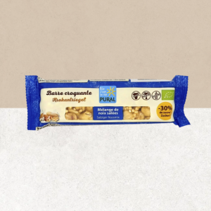 Barre croquante mélange de noix salées sans gluten et bio – PURAL