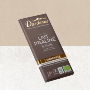 Tablette de chocolat au lait praliné  - Dardenne