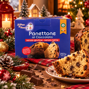 En situation panettone au chocolat sans lait et sans gluten en 250 g - Il Pane di Anna