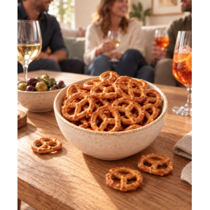 Bol de bretzels nature bio à l'avoine sans gluten et vegan – Pural