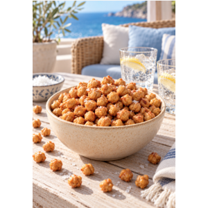 Suggestion de présentation des pois chiches grillés bio au sel marin sans gluten – Pural