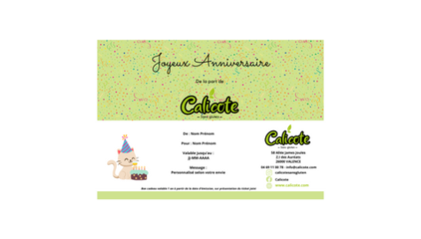 Carte Cadeau sans gluten