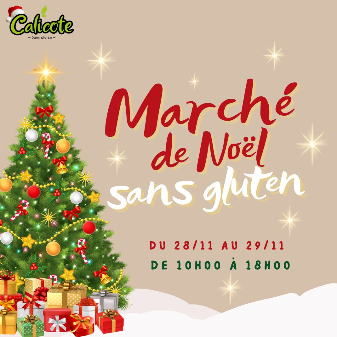 Marché de Noël Calicote sans gluten - 2025 