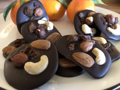 Mendiants au chocolat sans gluten 