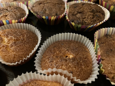 Muffins sans gluten préparation Mme Loulou revisités par Calicote